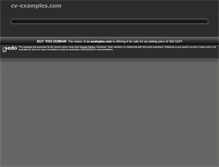 Tablet Screenshot of cv-examples.com